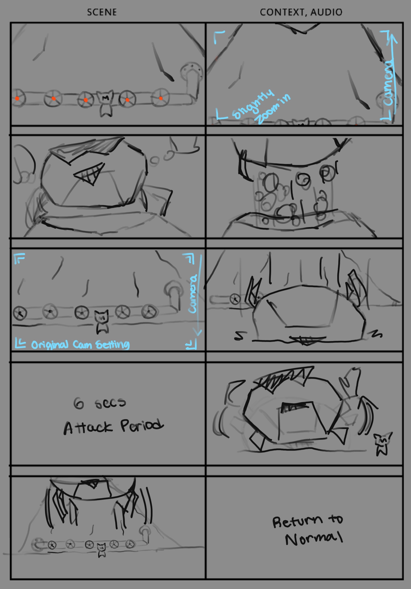 Boss stun storyboard