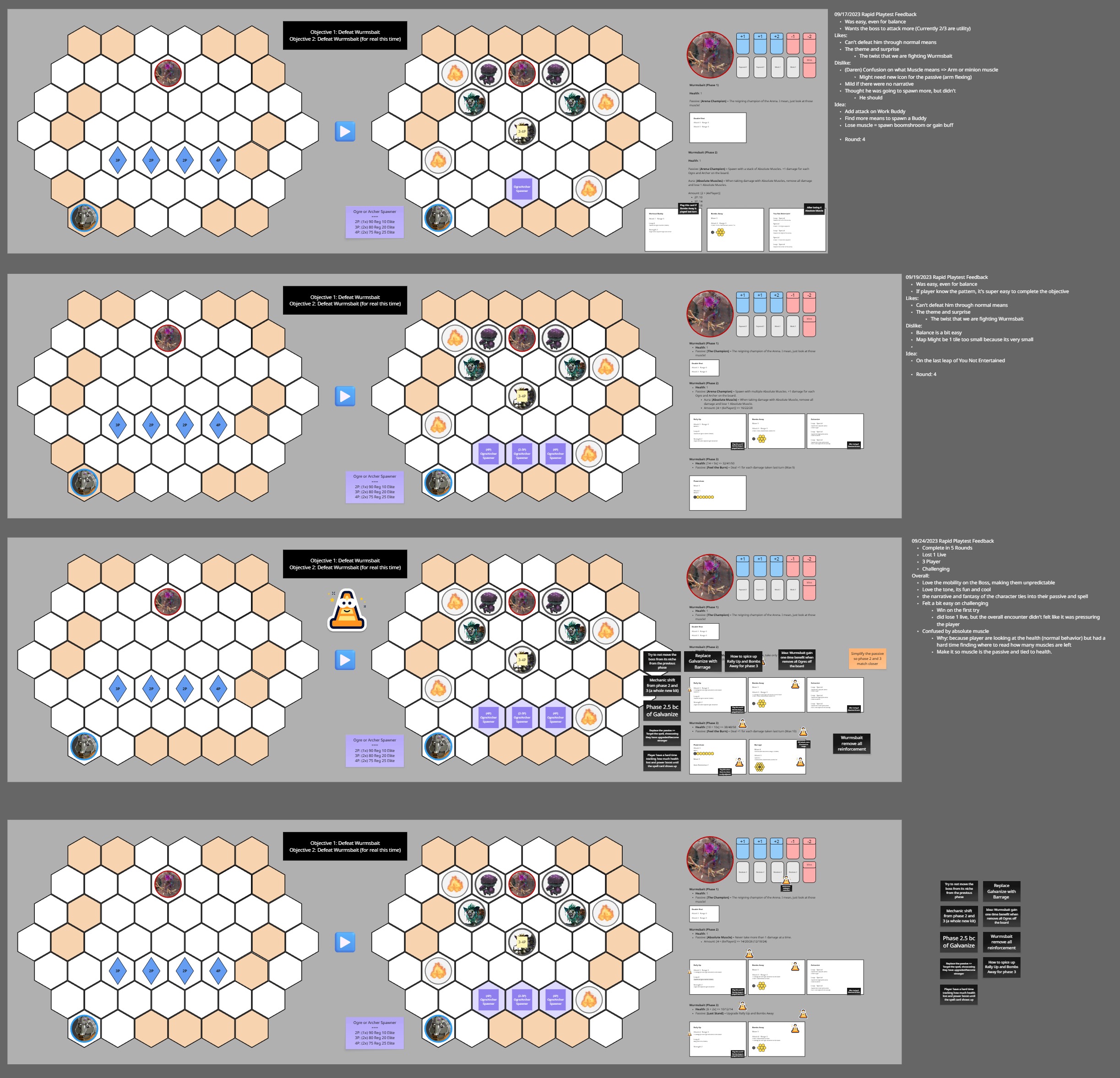 Champion playtest iteration reference